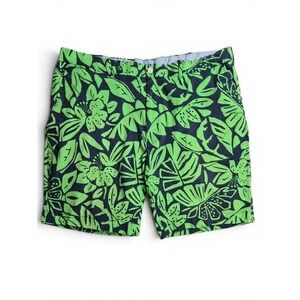 Polo Golf Ralph Lauren Men's Shorts 40 Navy Green Tropical Floral Stretch Resort